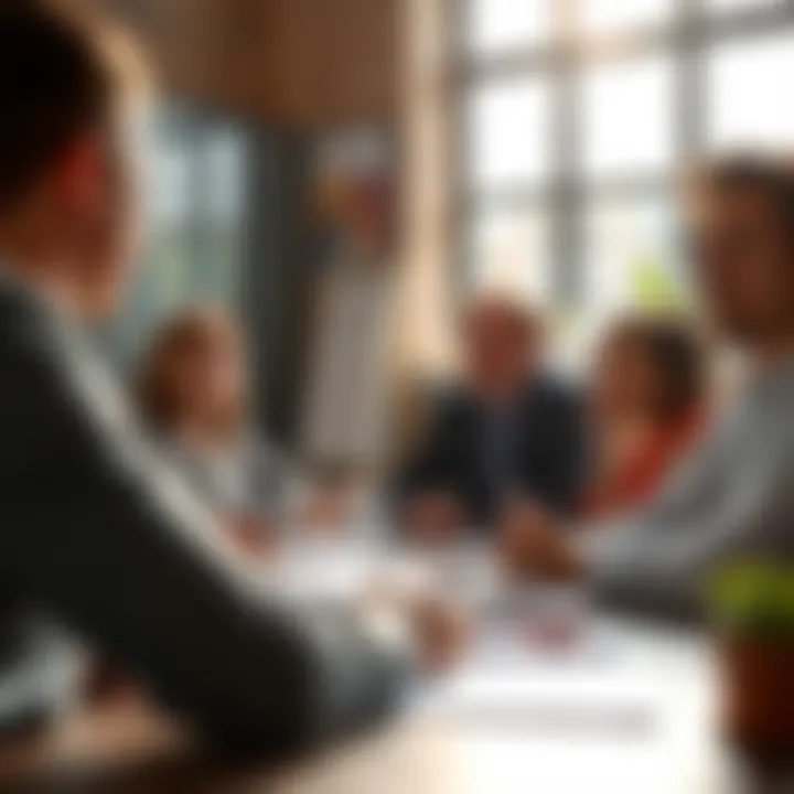 A group discussion on investment strategies
