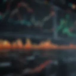 A graph illustrating stock market trends