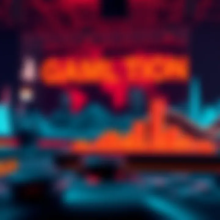 Visual representation of competitive landscape in the gaming industry