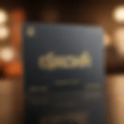 A close-up view of the Savor One Card showcasing its sleek design and branding.
