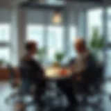 Financial Planning for Retirement A modern office environment showcasing financial planning discussions