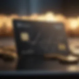 An illustration of the BlockFi credit card with cryptocurrency symbols