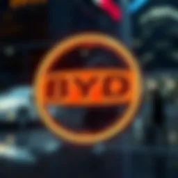 BYD Company logo and branding elements