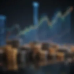 Graph showing stock price fluctuations