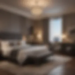 Luxurious guest room showcasing modern decor and comfort