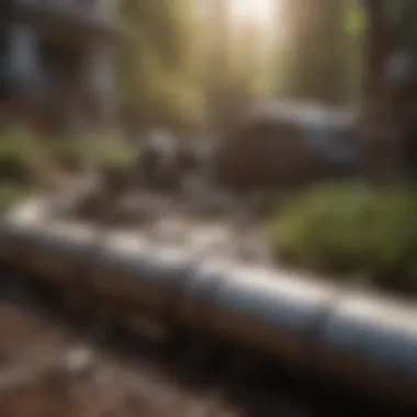 Infographic detailing the claims process for broken pipes.