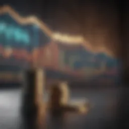 Graphical representation of financial investment trends