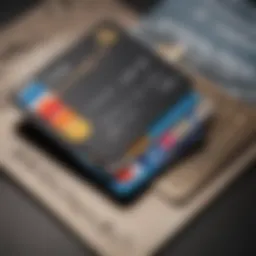 Credit card in a consumer's wallet highlighting financial management