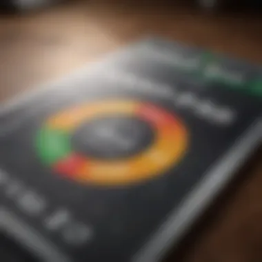 Understanding Credit Scores A close-up view of a credit score report