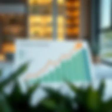 Graph showcasing future growth predictions in real estate