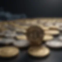 Visual representation of various digital currencies