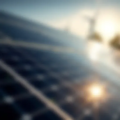 Solar Panel Innovations in New Energy A solar panel installation capturing sunlight