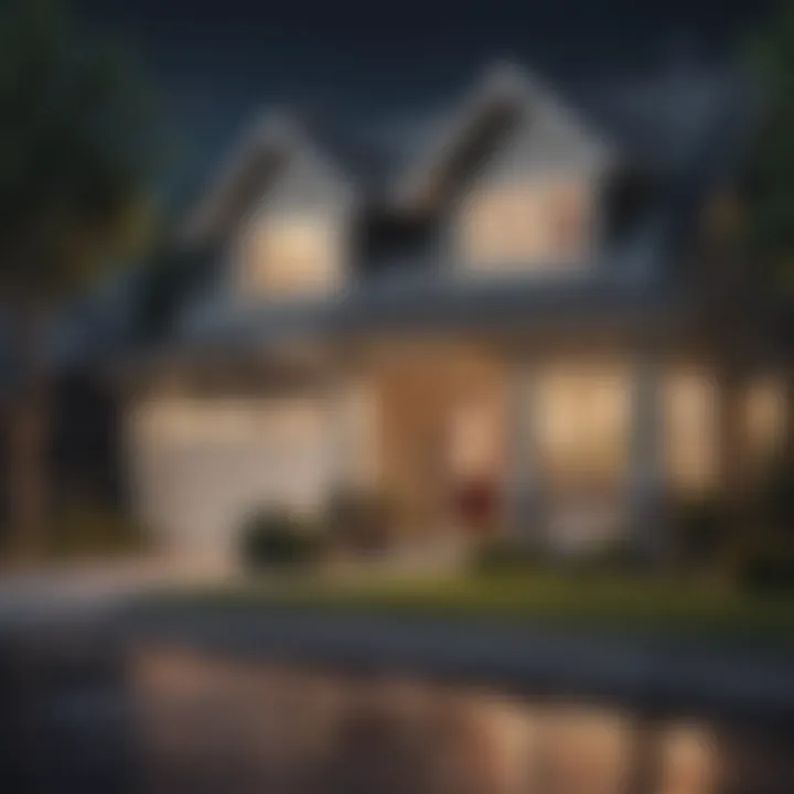 A dynamic real estate market graph illustrating trends and fluctuations affecting home offers.
