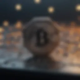 A concept illustration symbolizing blockchain technology with interconnected nodes.