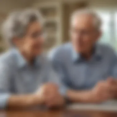 A serene elderly couple enjoying time together, symbolizing peace of mind