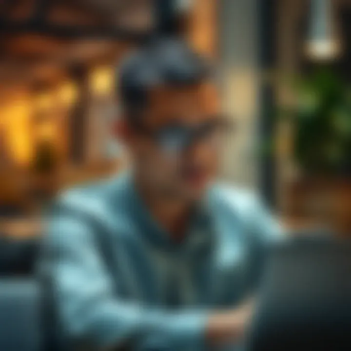 Entrepreneur making informed financial decisions