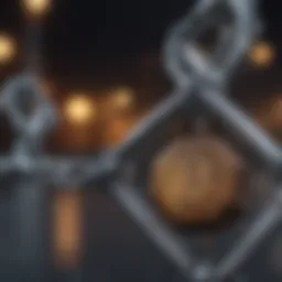 Visual representation of Chainlink's unique blockchain technology.