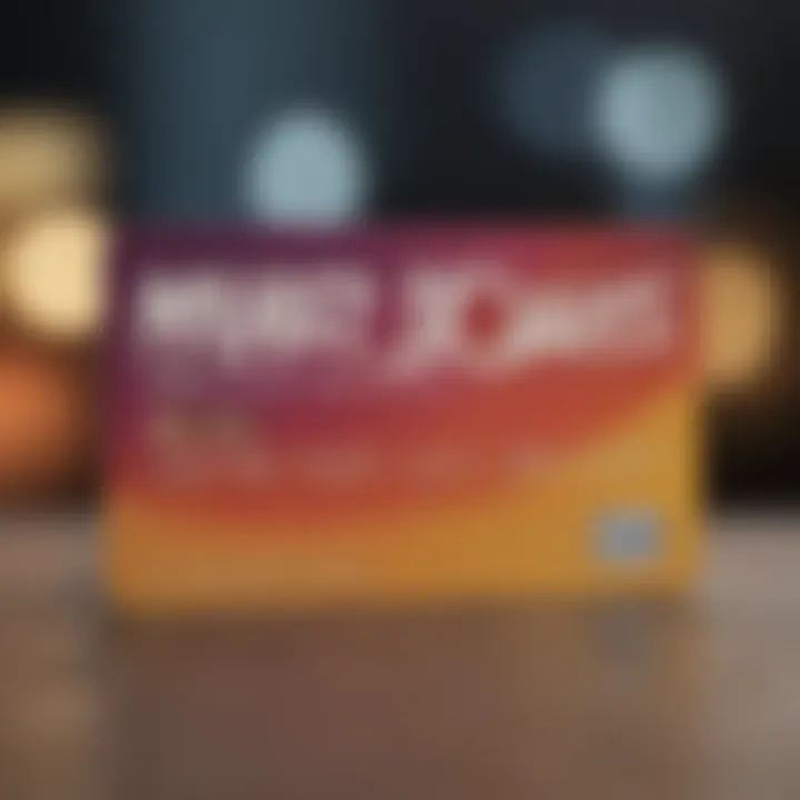 A close-up of a gift card with a discount label