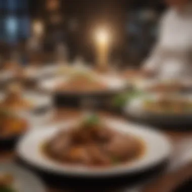 Diverse Culinary Offerings An array of beautifully plated dinner specials showcasing diverse cuisines