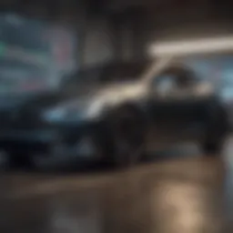 A visual representation of Tesla stock market fluctuations