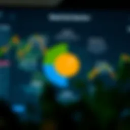 A visual representation of various stock market sectors.