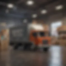 A graphic representation of market trends in the delivery sector