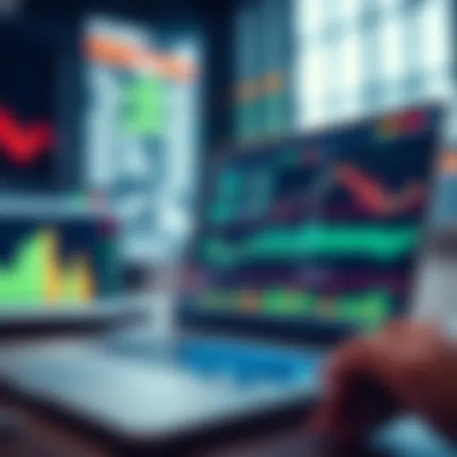 Digital trading platform interface featuring market analytics