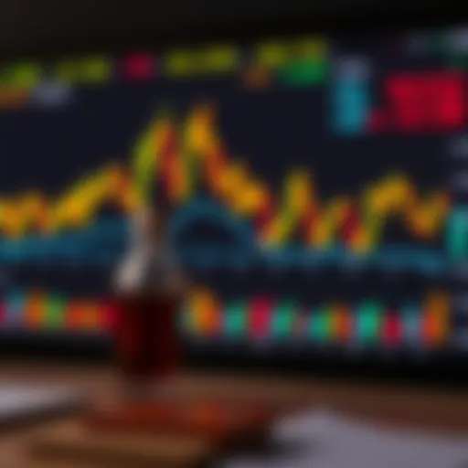 Stock market analysis with graphs and charts