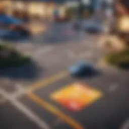 Conceptual illustration of mortgage and credit card intersection