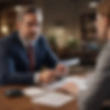Guidance from Financial Counseling A professional financial counselor advising a client