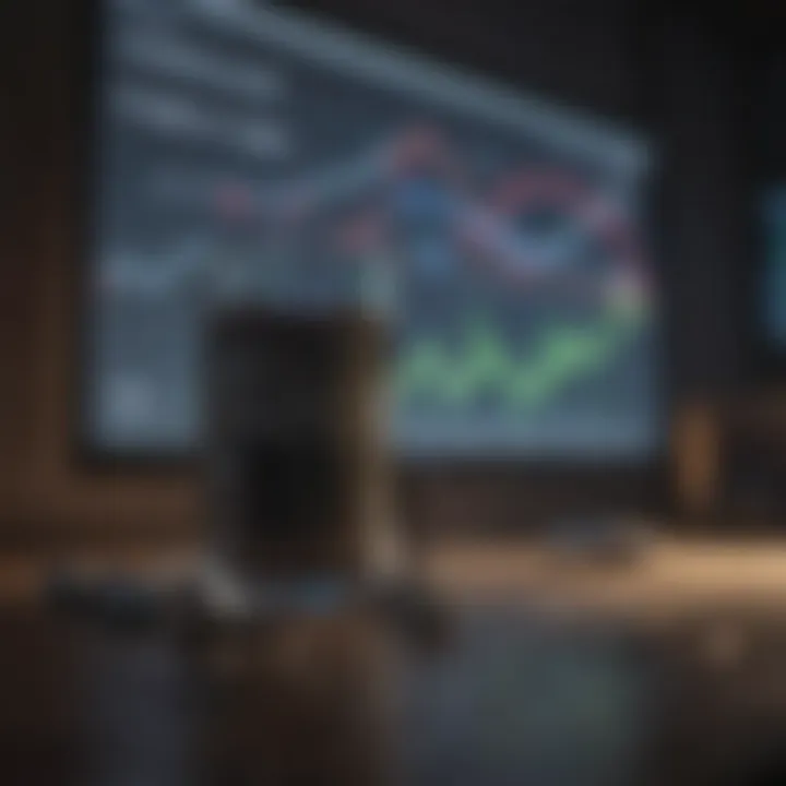 Chart showing historical performance of Google stocks