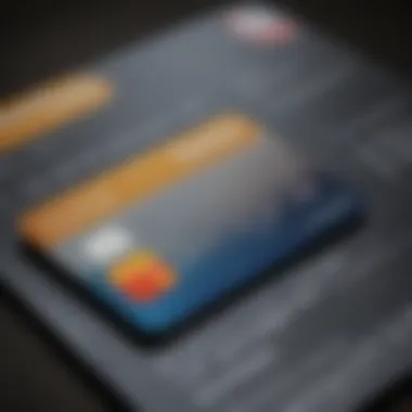 Credit Card Application Form A close-up of a credit card application form.