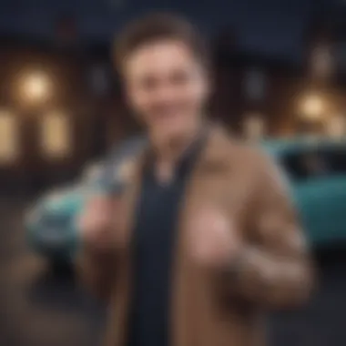 The Joy of Owning Your Vehicle Outright A happy individual holding car keys, signifying ownership