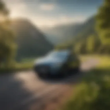 The Peace of Mind That Comes with Full Ownership A serene landscape with a parked car, symbolizing peace of mind