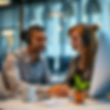 Effective Customer Support Interaction A customer support interaction illustrating effective communication