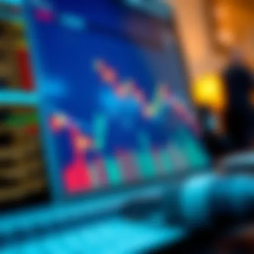 An analytical chart representing trading fees