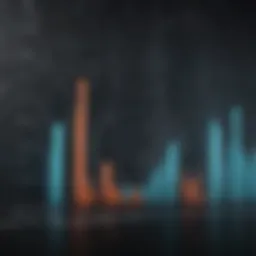 Graph showcasing stock performance trends