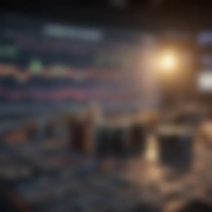 Market analysis with charts and data