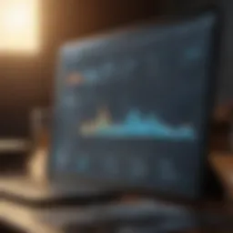 Overview of financial analytics dashboard within Mi Finance app