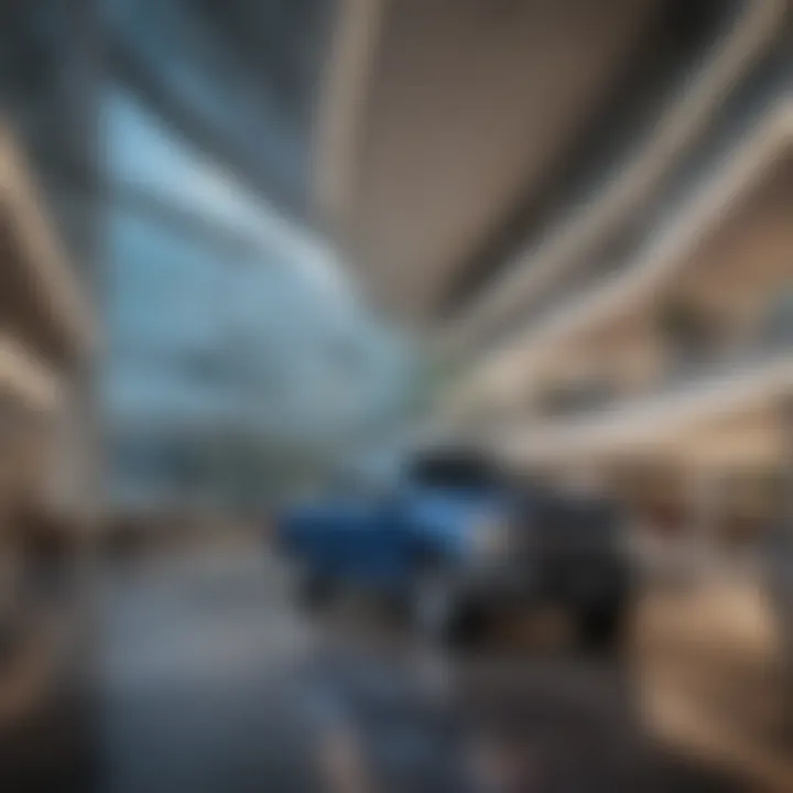 Ford Motor Company headquarters with a modern architectural design