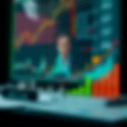 Visual representation of fundamental analysis concepts