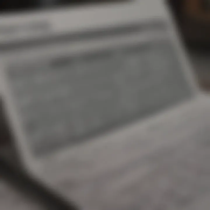 Detailed income statement showcasing revenues and expenses