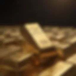 A visual representation of gold bars symbolizing investment.