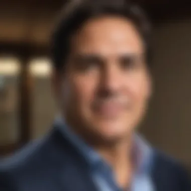 A digital representation of Mark Cuban's diverse stock portfolio