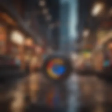 Infographic depicting market fluctuations affecting Google's stock