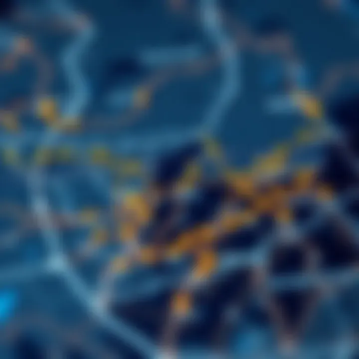 Geographical Influence of Midstream Operations Map showcasing key geographical locations of midstream operations