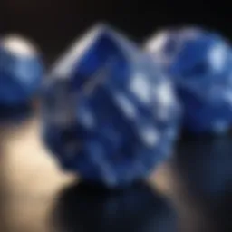 Cobalt mineral showcasing its vibrant blue hue