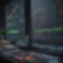 A digital interface showing various stock trading platforms