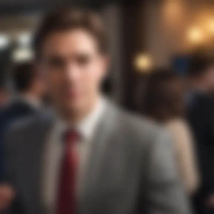 A dynamic networking event showcasing connection and collaboration