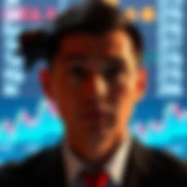 Illustration of investor psychology in stock trading